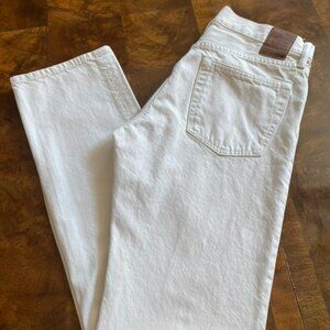 Men's White Straight Leg Jeans Size 30X32